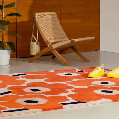 Marimekko 100% wool designer floor rugs