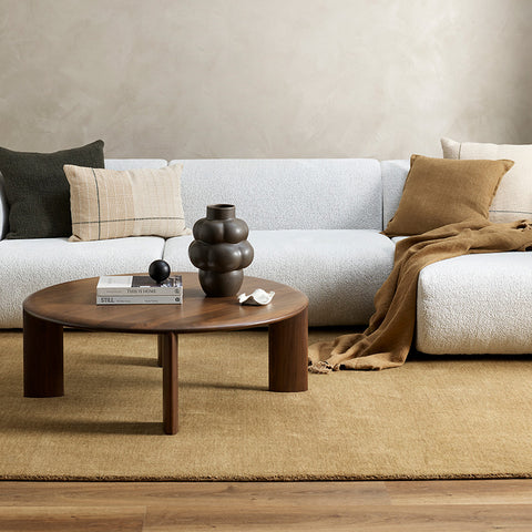 Large floor rug in a stylish nz home