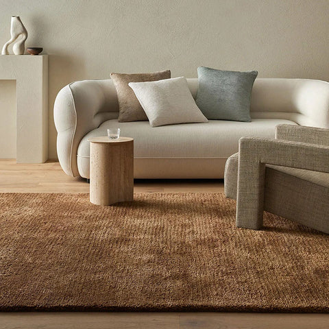 A plush floor rug by Weave Home