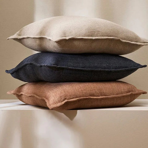 Loose-Weave Linen Cushions