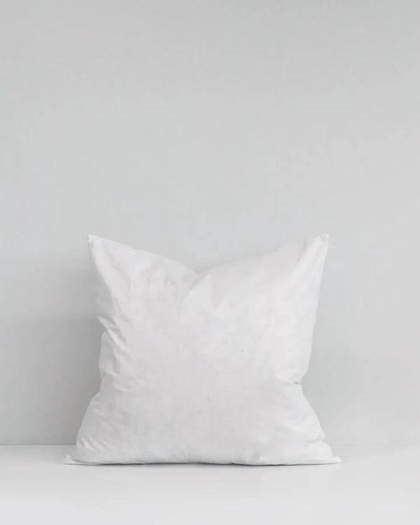 A premium duck feather inner sized 55 x 55cm designed to fit a 50 x 50cm cushion cover