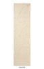 Marimekko runner rug in a creamy white with the iconic unikko floral design cut into it