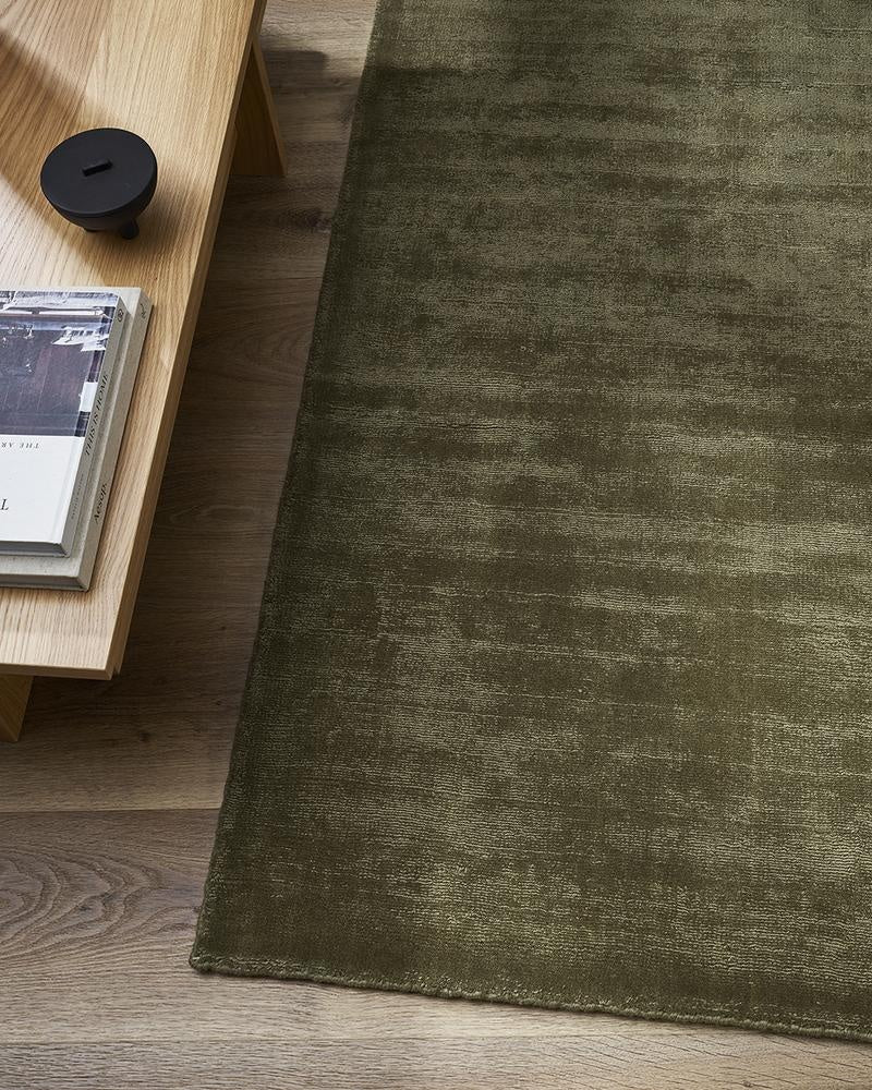 Mid-Green NZ Wool Floor Rug - Haywood, Lichen by Baya– Ink