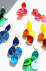 Four bright colourways in Hagen + Co dangle earrings