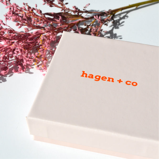 NZ designer Hagen + Co earrings gift box