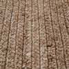 Close up of the weave in the Harbour Knot  Outdoor rug in tawny brown