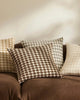 Houndstooth boucle cushions' the 'Giovanni' by Weave Home nz