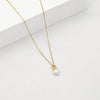 Linda Tahija Cleo Pearl necklace in gold