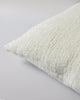 Close up of the Baya white Cyprian textural cushion