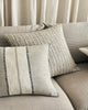 The Ottavio and Terrigal designer cushions in neutral colours; by Weave Home