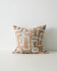 Weave Home Serene Earth designer cushion in an Ikat weave in earthy brown clay tones