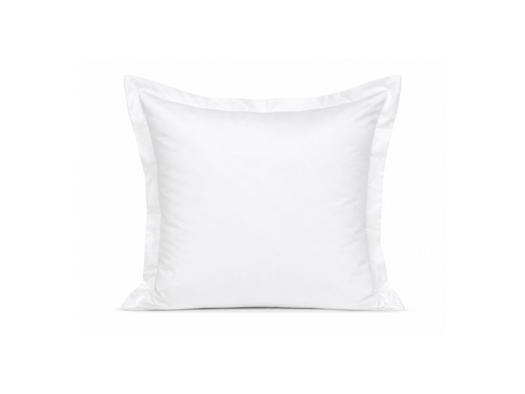 Crisp white 100% cotton Euro pillowcase with flange