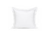 Crisp white 100% cotton Euro pillowcase with flange