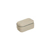 A small, zip up vegan leather jewellery box or carrier, from Evolve, in a stylish shade of Taupe.