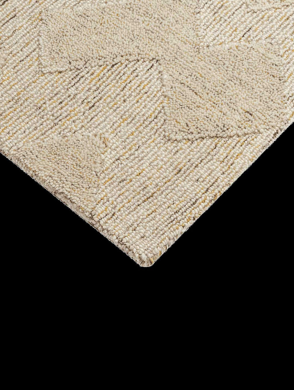 The Tribe Home Manhattan NZ wool floor rug, corner shown from above