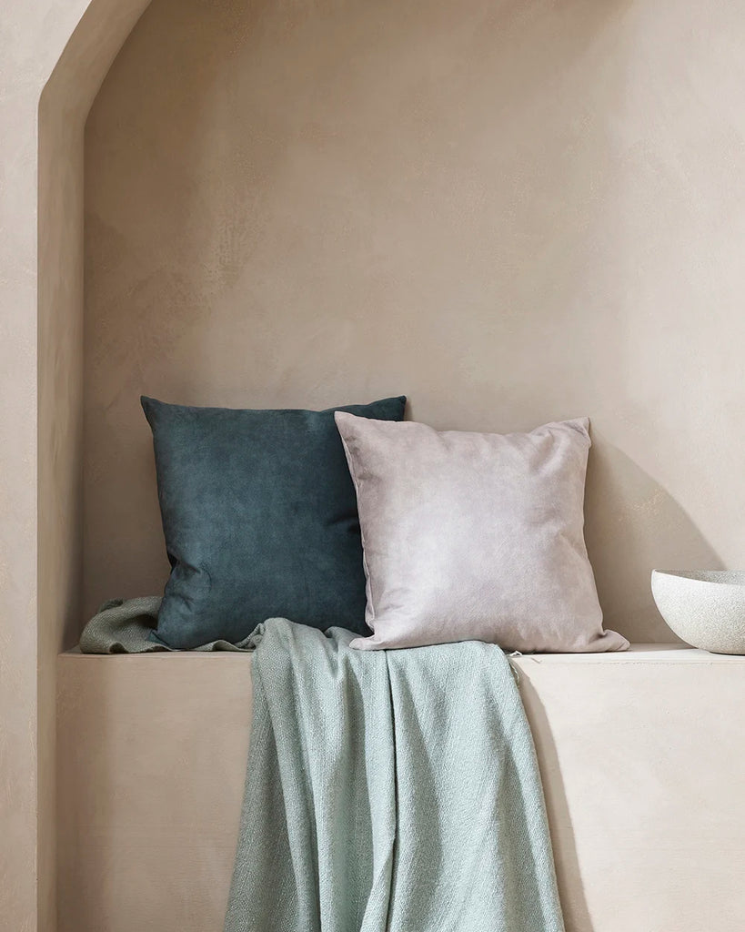 Baya velvet cushions, by Baya nz, in a modern home