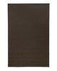 Full view from above of a Chocolate brown NZ wool floor rug with cut border, by Weave Home