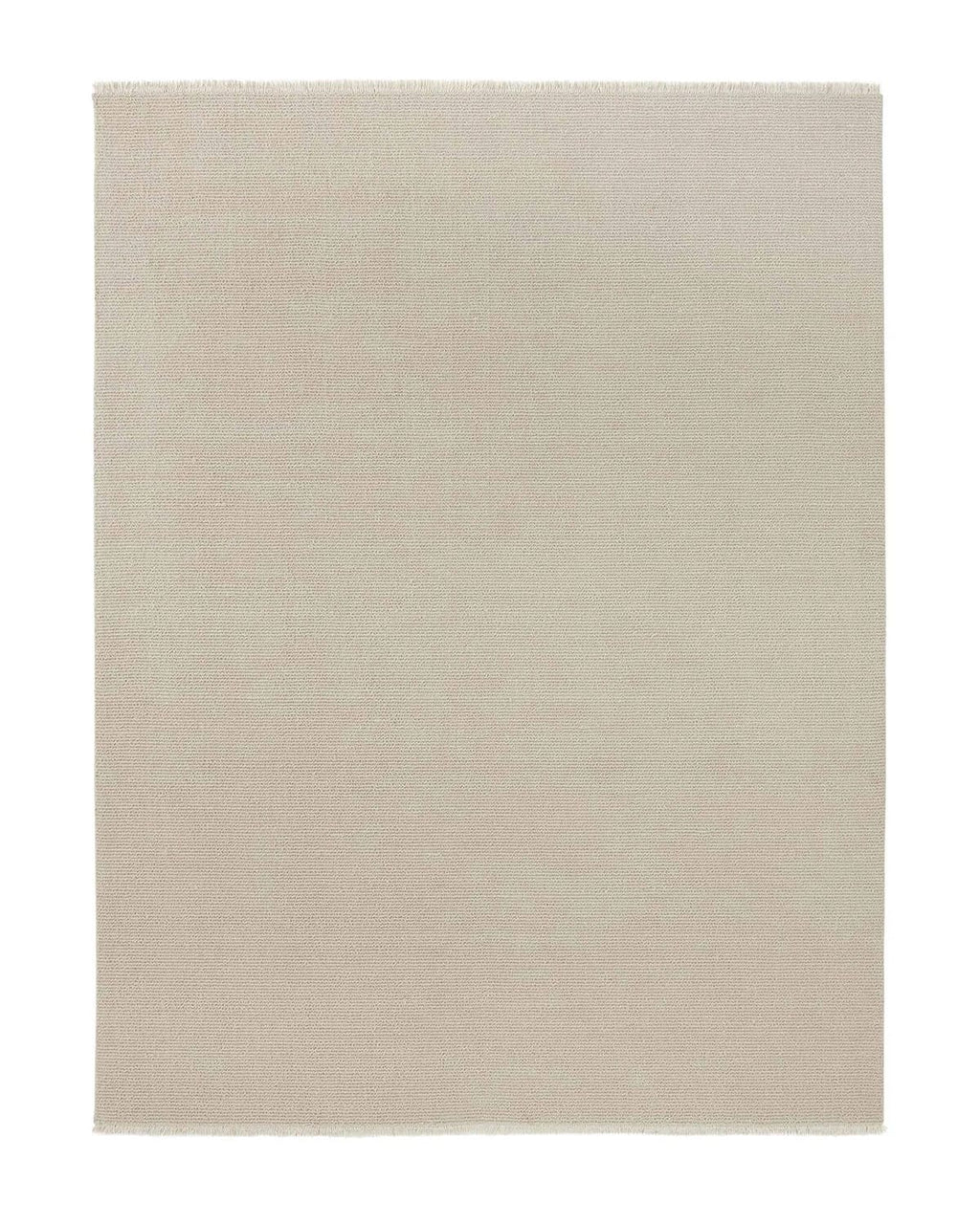 Beige textured rug on a white background