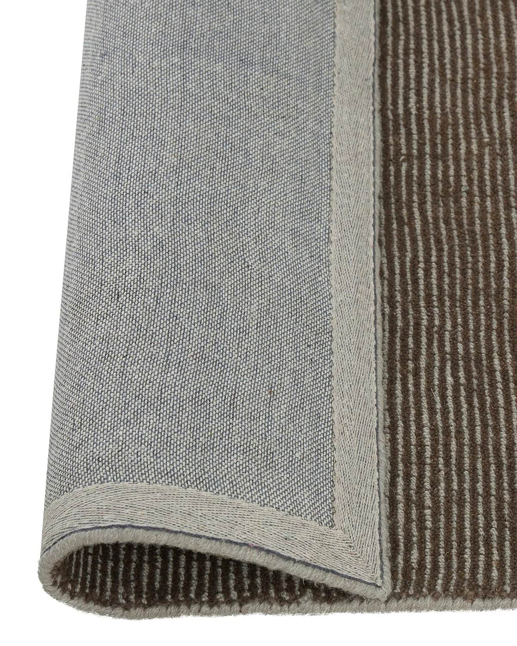 Weave Home NZ wool Close-up of brown rug corner