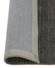Weave Home NZ wool close-up corner of navy stripe rug
