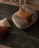Weave Home NZ wool navy textured rug in living room