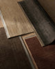 Weave Home NZ wool overlayed patterned rugs brown, navy and sand 