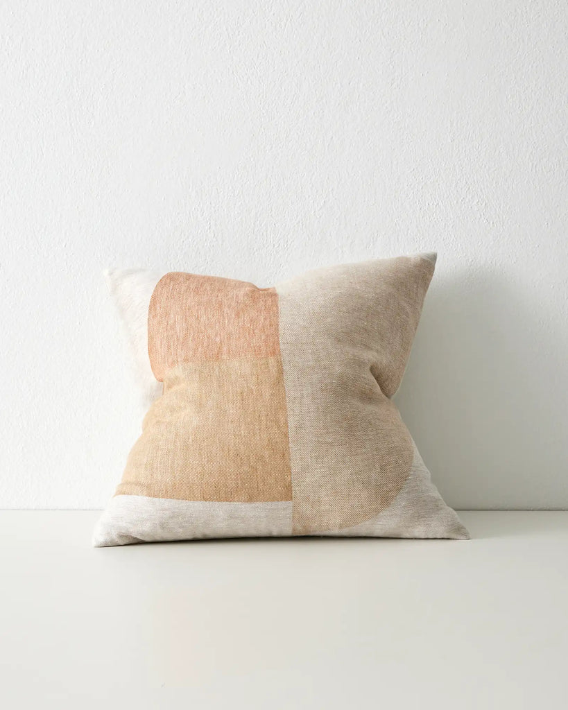 The Weave Home nz Erina cushion featuring a subtle geometric design