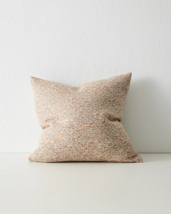 Weave Home Donatella textural cushion seen from the front