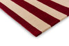 Close up corner view of the The Marimekko Ralli wool floor rug 