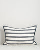 Baya Calden cotton lumbar cushion in Cloudburst on a plain background