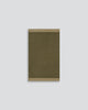 Baya Carla NZ wool floor mat in Military, full flat view on a plain background.