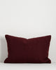Baya Clipper recycled PET outdoor lumbar cushion in Claret, 40 x 60cm, shown on a plain background