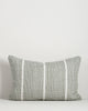 Baya Shore recycled PET outdoor lumbar cushion in Eucalyptus, full front view