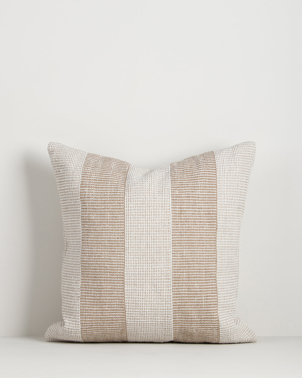 Baya Tide Recycled PET Outdoor Cushion in Almond, shown flat on a plain background.