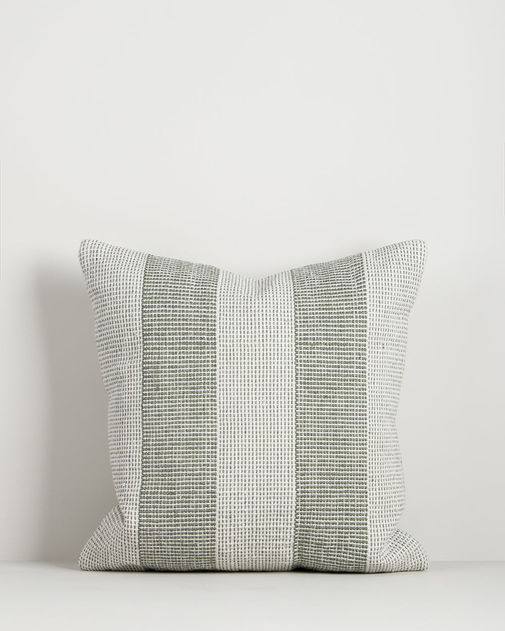 Baya Tide Recycled PET Outdoor Cushion in Eucalyptus, shown flat on a plain background.