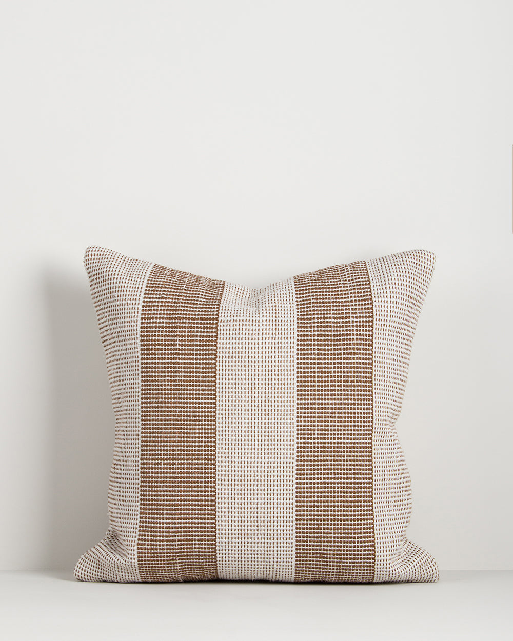 Baya Tide Recycled PET Outdoor Cushion in Tobacco, shown flat on a plain background.
