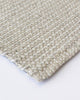 A close up corner view of the Kansas rug by Baya NZ in the shade Oatmeal/Natural