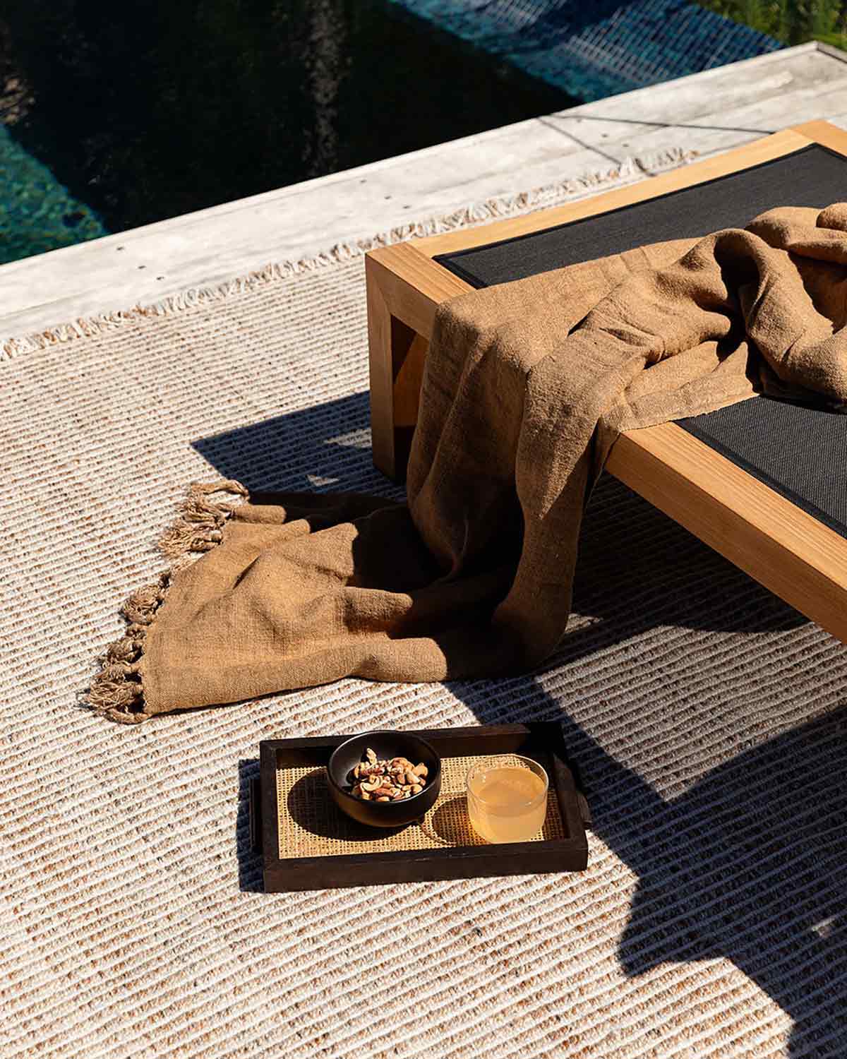 Teak Brown Indoor or Outdoor Rug | Rhodes by Baya NZ– Ink & Brayer New ...