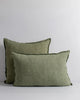 The Baya Arcadia and Cassia cushions in colour moss