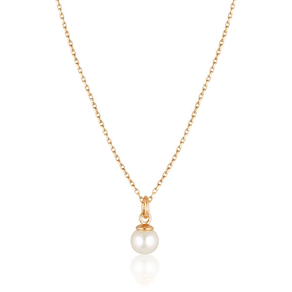 Linda Tahija Cleo pearl necklace in gold