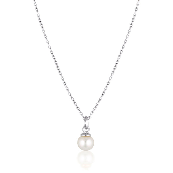 Linda Tahija sterling silver perl necklace