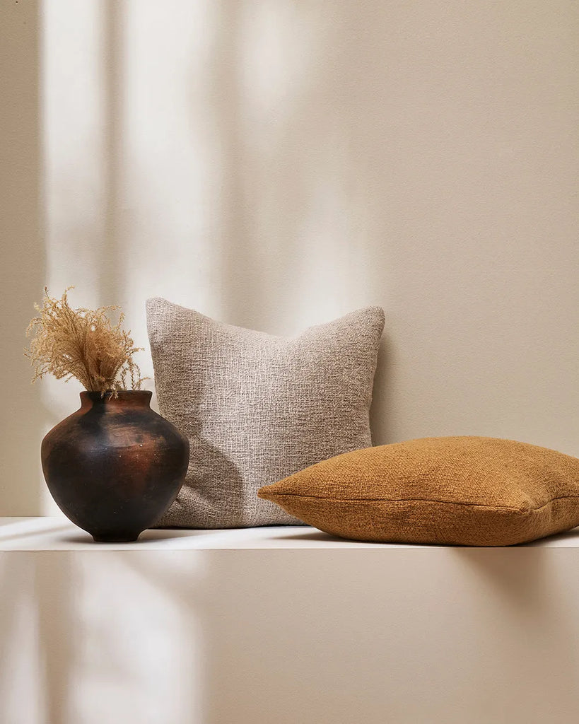 Baya 'Cyprian' cushions in trending brown tones