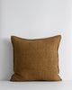 A beautiful brown textural line cushion by Baya