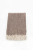 Palliser Ridge Herringbone throw in Chocolate folded flat, showing the herringbone weave