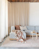 A contempporary nz home featuring the Baya Winton throw blanket draped over a couch