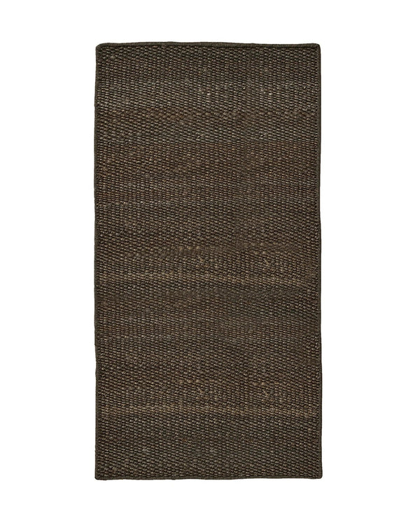 Weave Home Ivano jute doormat in Graphite, shown flat on a plain background.