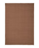 Weave Home Jacqueline wool rug in Rosewood on a plain background, shown flat with fringed ends