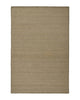 Weave Home Monroe jute rug in Flint on a plain background, shown flat with a blanket stitch border