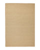 Weave Home Monroe jute rug in Oat on a plain background, shown flat with a blanket stitch border