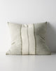 Weave Home Ottavio cushion in Lagoon on a plain background.